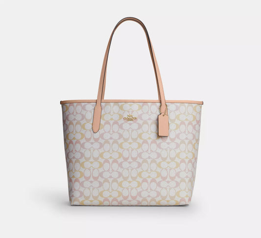 Large City Tote Bag In Maxi Signature Canvas